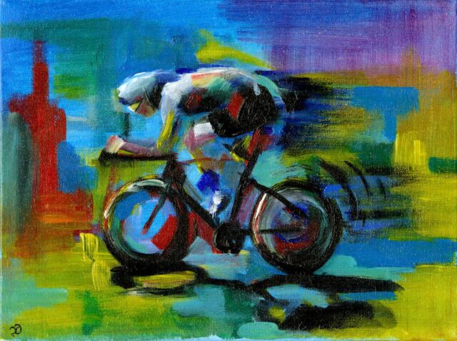 Abstract Cyclist